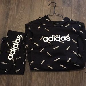 adidas sweater and tights set